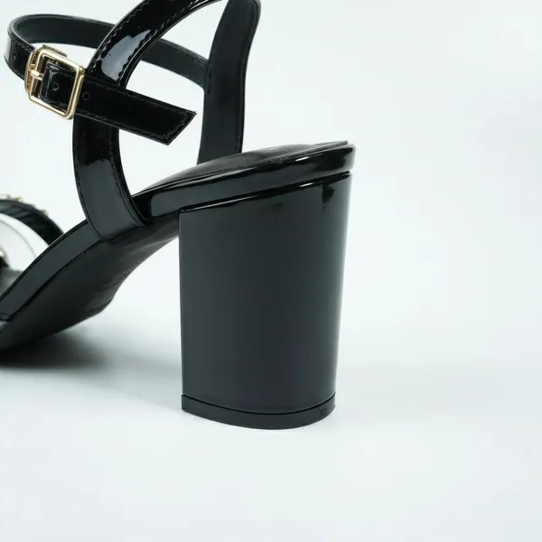 Black_Patent_Chain_Strap_Heeled_Sandals_for_Women_|_Elegant_Block_Heel