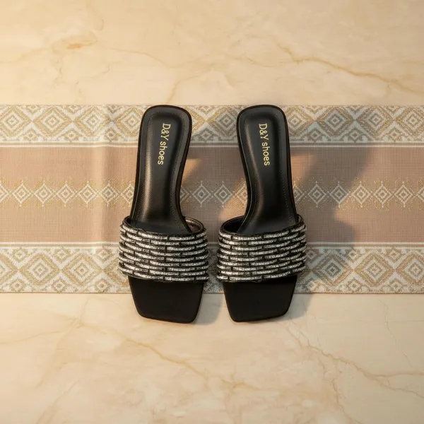 Black_Woven_Metallic_Strap_Kitten_Heel_Sandals_–_Elegant_Square_Toe_Slip-On_Heels