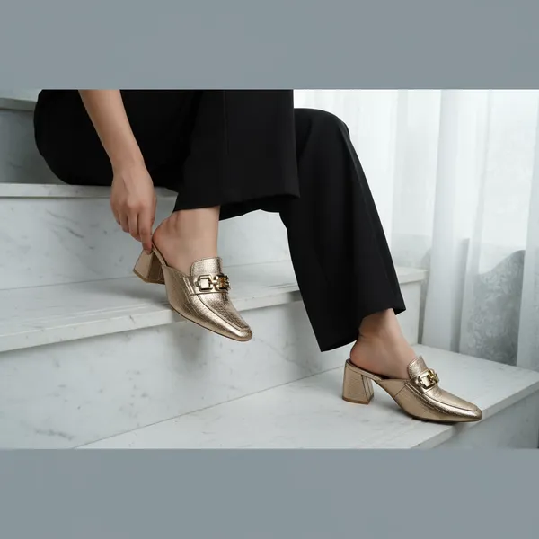 SULTAN_Croc-Embossed_Block_Heel_Mule_With_Gold_Buckle_Square_Toe_Shape