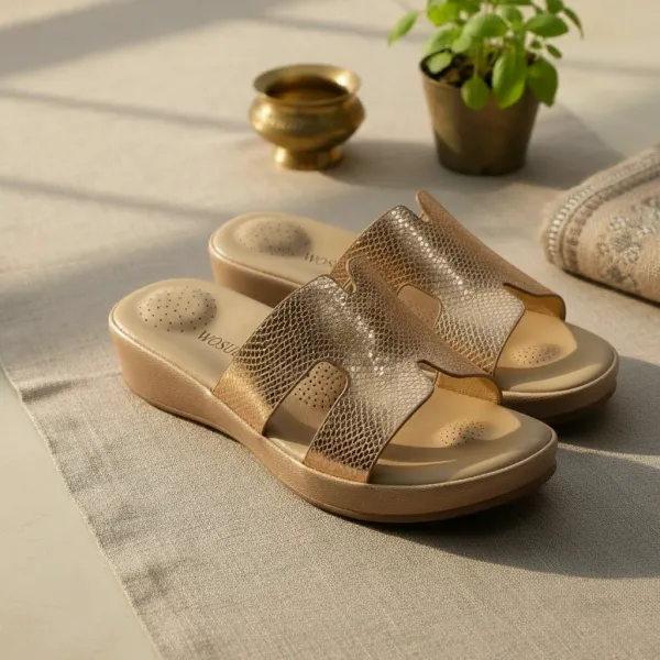 Champagne_Bronze_Luxury_Comfort_Slide_Sandals_for_Women_–_Cushioned_Metallic_Slip-On_Flats