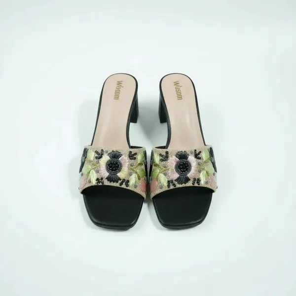 Floral_Embroidered_Mule_Sandals_for_Women_|_Block_Heel_Slides