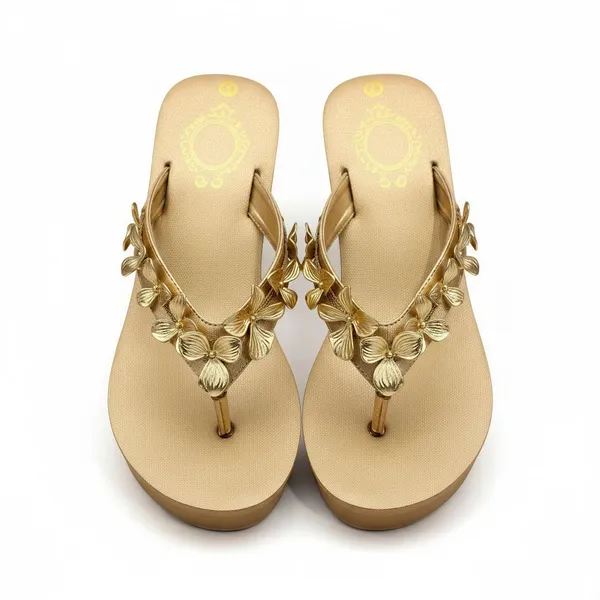 Gold_Floral_Wedge_Sandals_for_Women_|_Wosum_Premium_Comfort