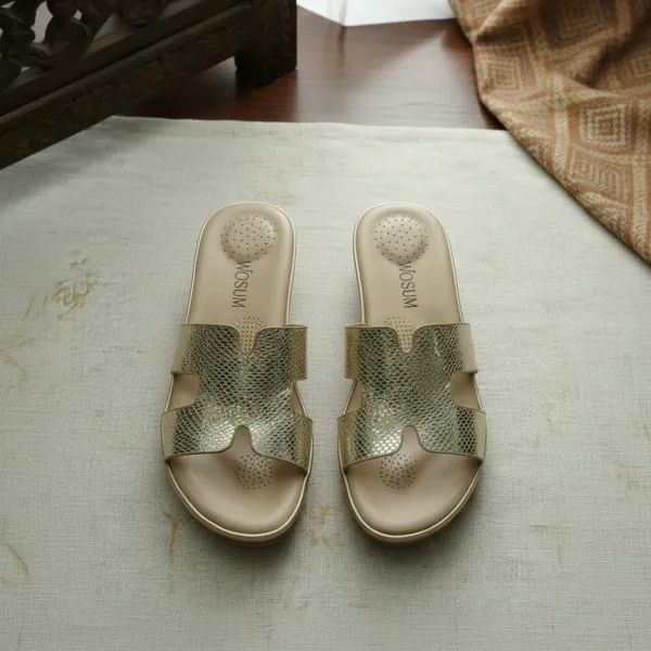 Gold_Metallic_Comfort_Slide_Sandals_for_Women_–_Cushioned_Luxury_Summer_Flats
