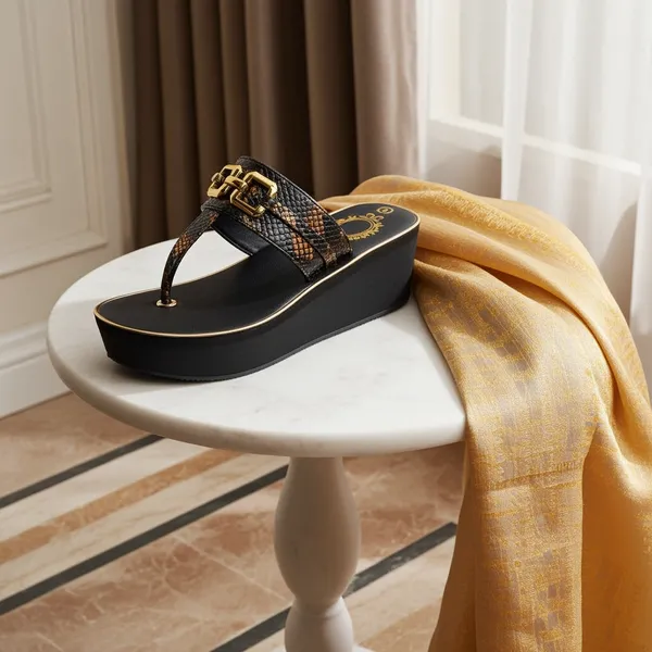 Luxury_Black_Wedge_Sandals_with_Gold_Chain_Detail_for_Women