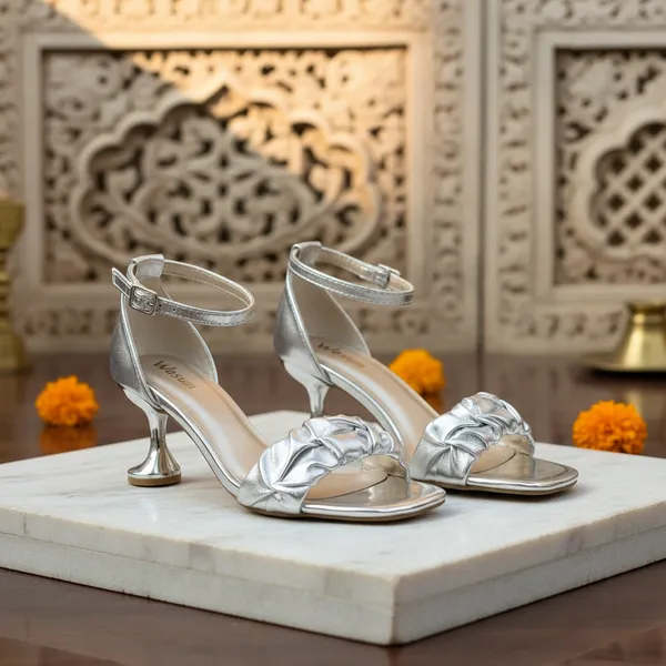 Luxury_Silver_Ruched_Ankle_Strap_Heels_for_Women_–_Metallic_Sculpted_Heel_Festive_&_Wedding_Sandals