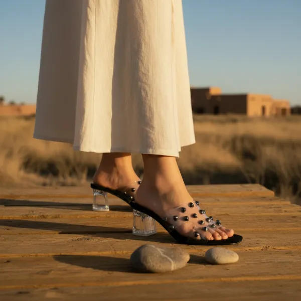 Noir_Éclat_Studded_Crystal-Heel_Mules_–_Black