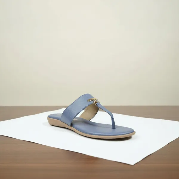 Sky_Blue_T-Strap_Flat_Sandals_with_Gold_Accent_–_Minimalist_Slip-On_Summer_Sandals_for_Women