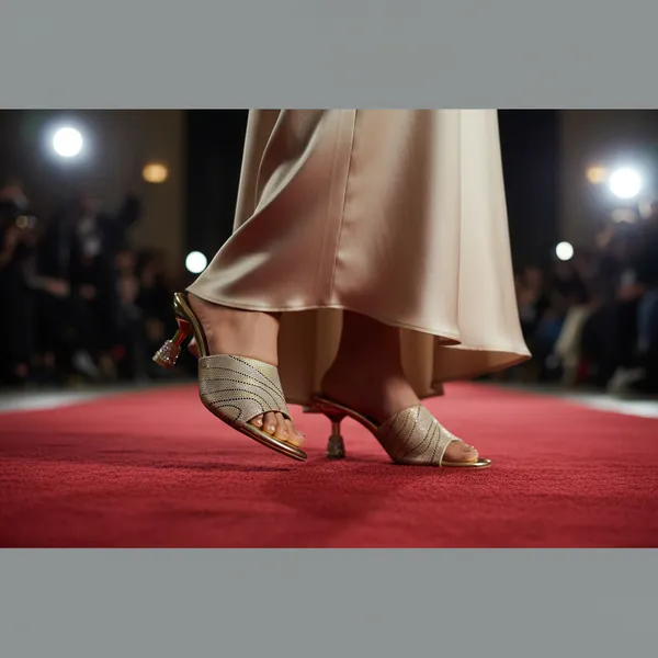 Golden_Heeled_Sandal_With_A_Textured_Patterned_And_A_Crystal-Embellished_Heel