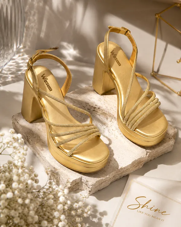 Women’s_Gold_Crystal_Strap_Block_Heel_Sandals_–_Premium_Platform_Comfortable_Party_Wear_Heels