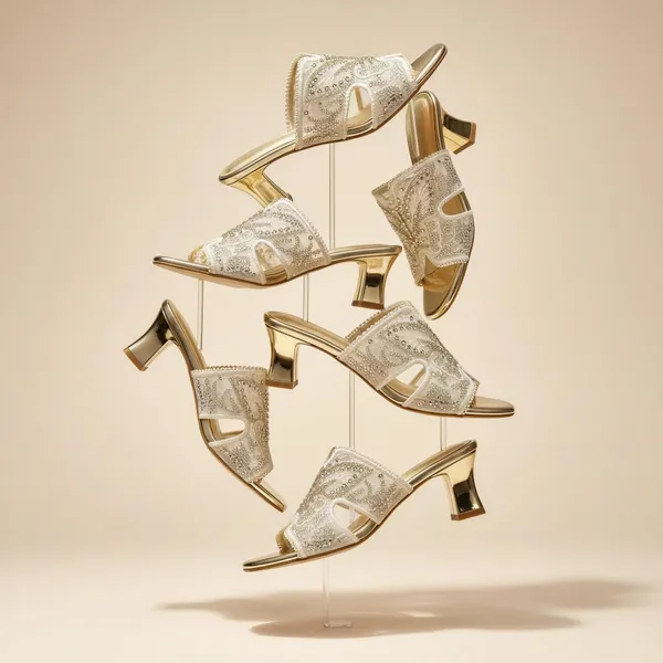 WOSUM_Amara_–_Champagne_Gold_Embellished_Mules