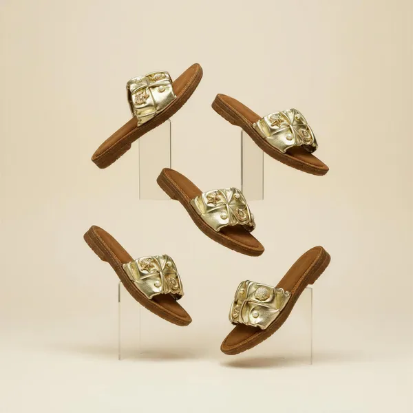 WOSUM_Aurelia_–_Metallic_Gold_Pearl_&_Seashell_Embellished_Slides