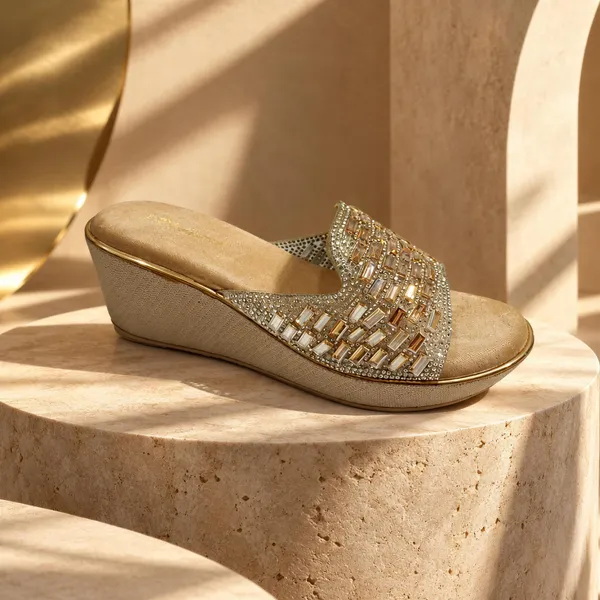 WOSUM_Gold_Crystal_Embellished_Women’s_Platform_Wedge_Sandals