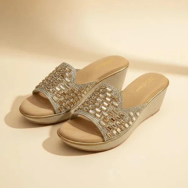 WOSUM_Gold_Crystal_Embellished_Women’s_Platform_Wedge_Sandals
