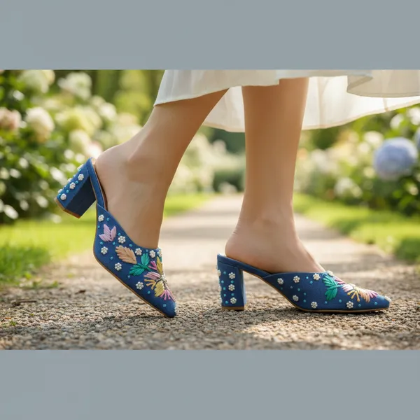 WOSUM_Handcrafted_Floral_Pearl_Embroidered_Denim_Block_Heel_Mules