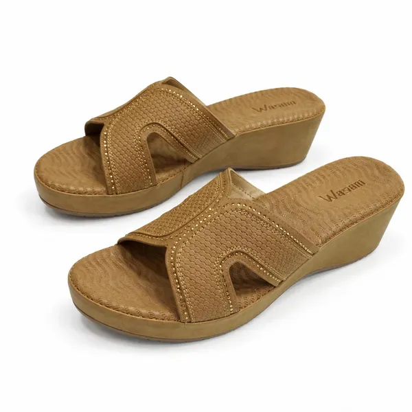 WOSUM_Sculpted_Elegance_–_Textured_Stud_Detail_Wedge_Sandals_in_Tan