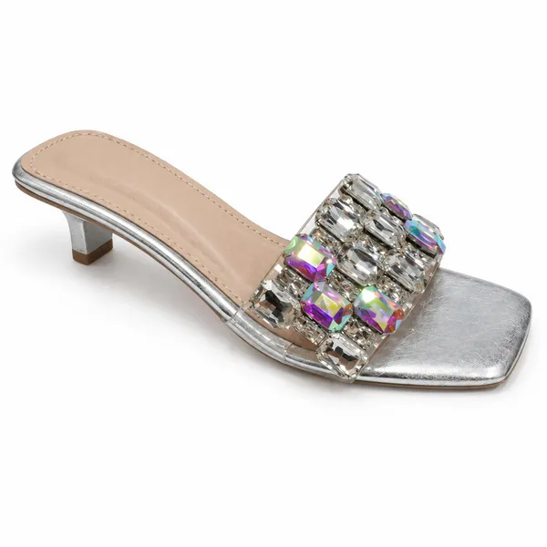 WOSUM_Silver_Crystal_Embellished_Women’s_Kitten_Heel_Sandals