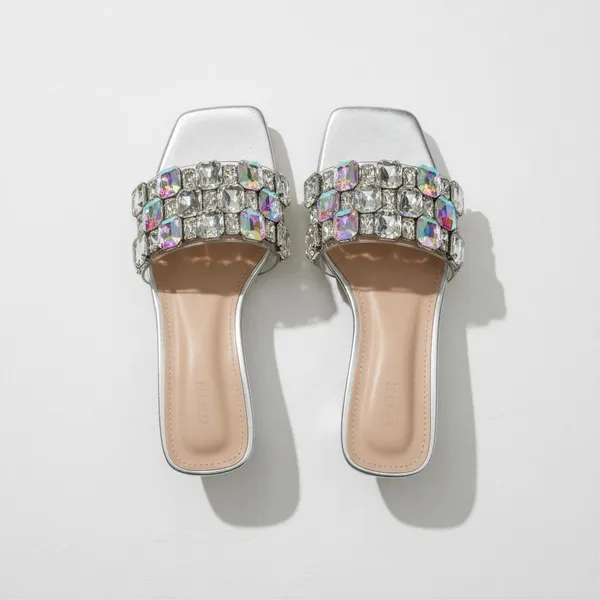 WOSUM_Silver_Crystal_Embellished_Women’s_Kitten_Heel_Sandals