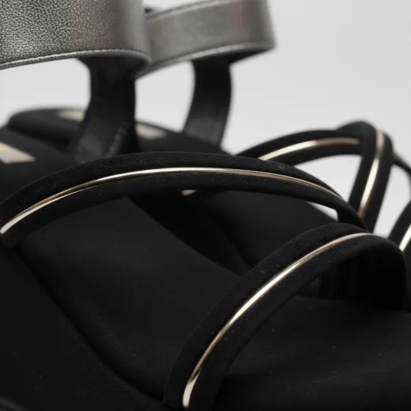 WOSUM_Women’s_Black_Platform_Wedge_Sandals_with_Ankle_Strap_&_Metallic_Detail