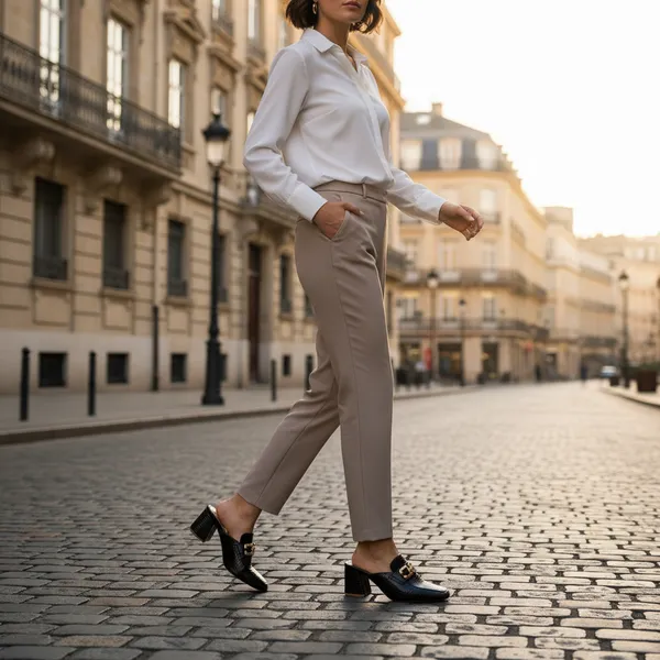 BLACK_Croc-Embossed_Block_Heel_Mule_With_Gold_Buckle_Square_Toe_Shape
