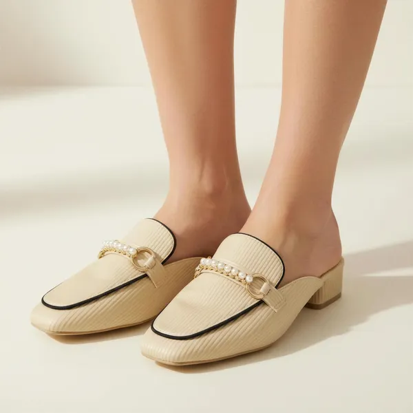 Women’s_Beige_Block_Heel_Mules_with_Pearl_Buckle_|_Elegant_Slip-On_Heeled_Mules