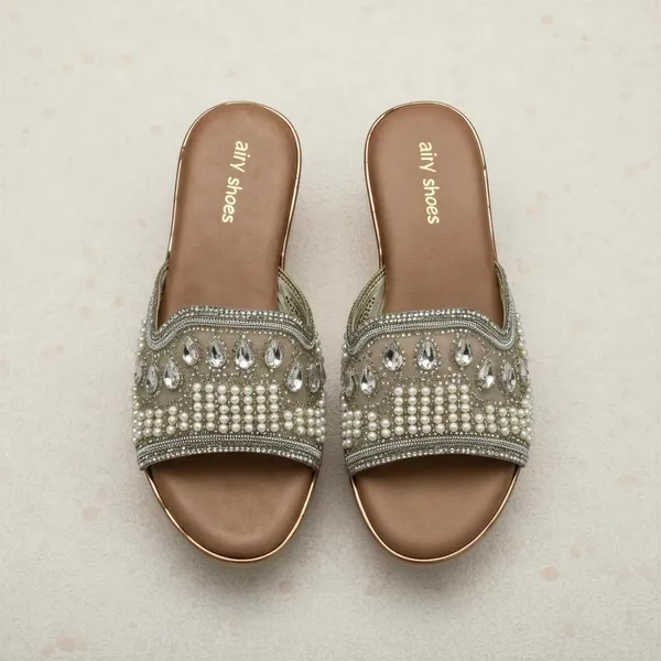 Women's_Beige_Pearl_Embellished_Wedge_Sandals_|_WOSUM