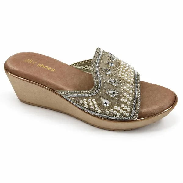 Women's_Beige_Pearl_Embellished_Wedge_Sandals_|_WOSUM