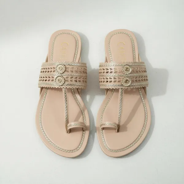 Women’s_Beige_Toe-Ring_Sandals_with_Gold_Embellishments_|_WOSUM