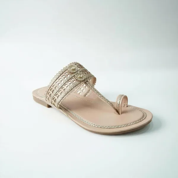 Women’s_Beige_Toe-Ring_Sandals_with_Gold_Embellishments_|_WOSUM