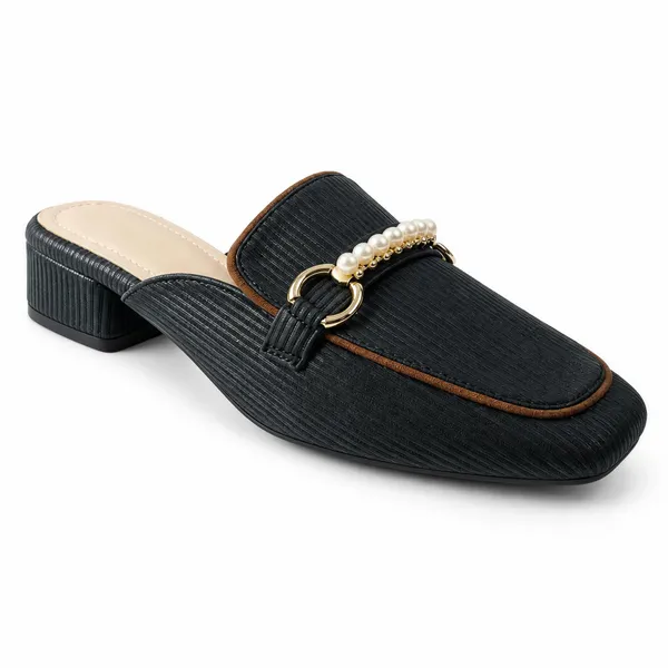 Women’s_Black_Block_Heel_Mules_with_Pearl_Buckle_|_Elegant_Slip-On_Heeled_Mules