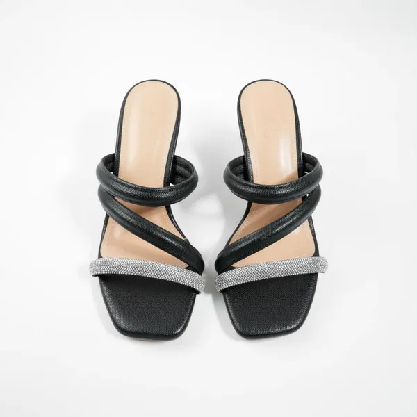 Women’s_Black_Block_Heel_Sandals_–_Transparent_Heel_Slip-On_Mules_with_Rhinestone_Strap_|_Elegant_Party_&_Evening_Heels