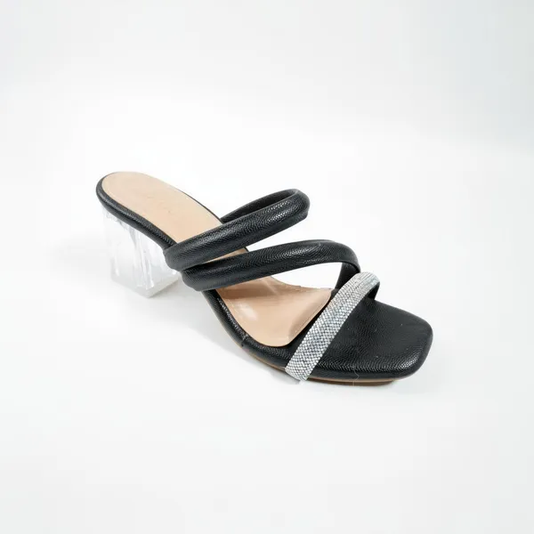 Women’s_Black_Block_Heel_Sandals_–_Transparent_Heel_Slip-On_Mules_with_Rhinestone_Strap_|_Elegant_Party_&_Evening_Heels