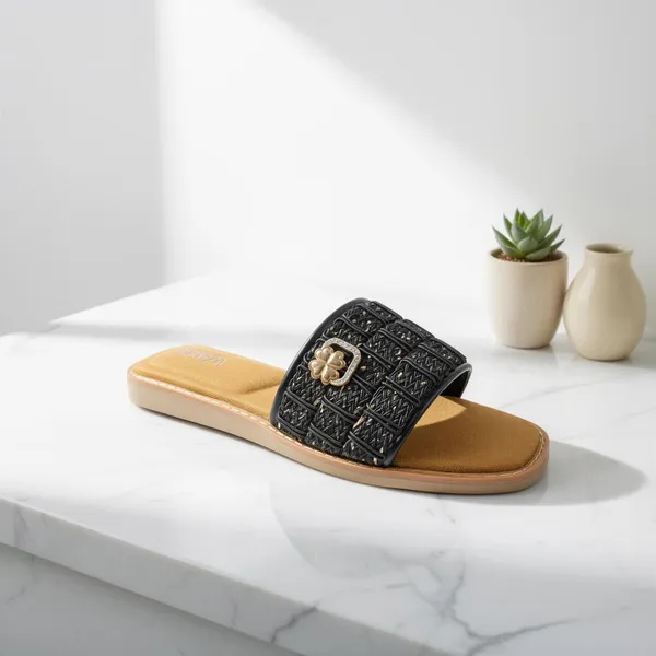 Women’s_Black_Embellished_Slide_Sandals_–_Luxury_Comfort_Flat_Slip-Ons_|_Cushioned_Sole_Fashion_Slides