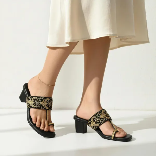 Women's_Black_&_Gold_Embellished_Block_Heel_Sandals_|_Premium_Ethnic_Party_Wear_Footwear