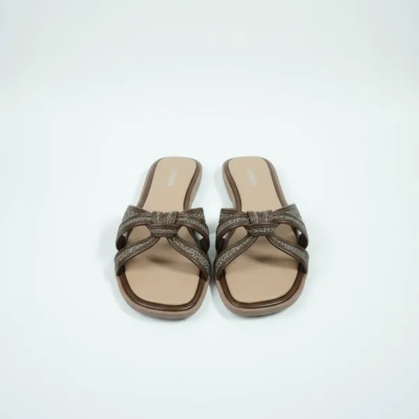 Women’s_Bronze_Glitter_Knot_Flat_Sandals_–_Open_Toe_Slip-On_Casual_Slides