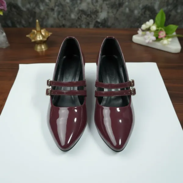 Women’s_Burgundy_Patent_Double_Strap_Block_Heel_Pumps_–_Mary_Jane_Style_Formal_Heels