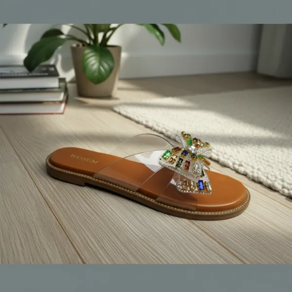 Women’s_Crystal_Bow_Flat_Slide_Sandals_with_Transparent_Straps_–_Luxury_Embellished_Summer_Slides