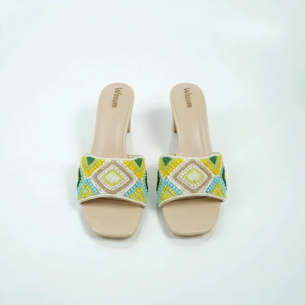 Women’s_Geometric_Beaded_Block_Heel_Slide_Sandals_–_Multicolor_Mule_Heels