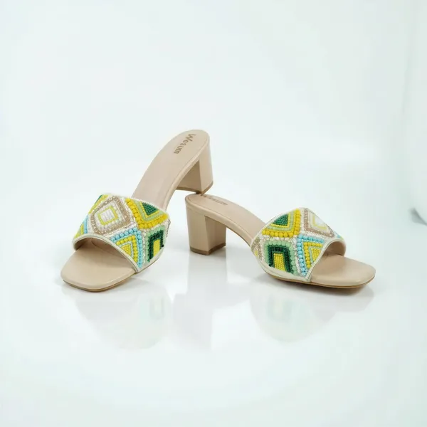 Women’s_Geometric_Beaded_Block_Heel_Slide_Sandals_–_Multicolor_Mule_Heels