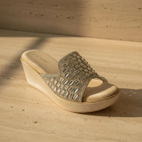 Women's_Gold_Embellished_Platform_Wedges_|_WOSUM