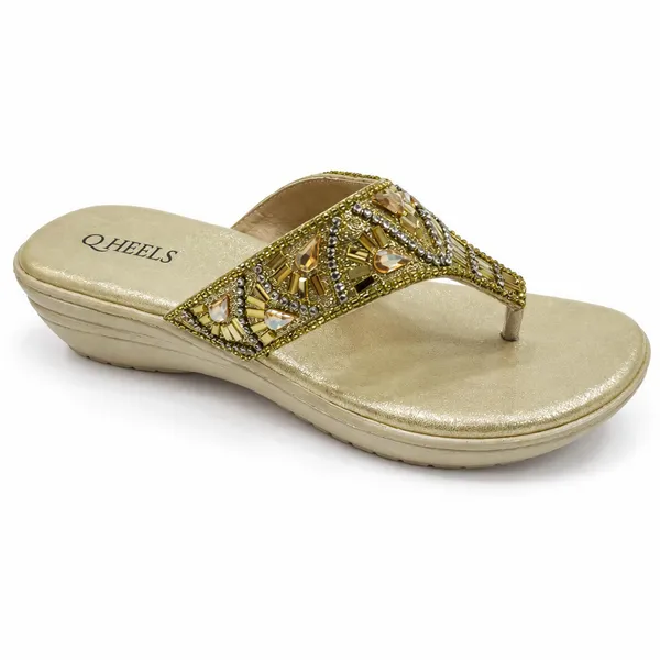 Women's_Gold_Embellished_Toe-Post_Sandals_|_WOSUM