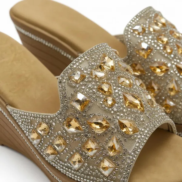 Women's_Gold_Stone_Embellished_Wedge_Sandals_|_WOSUM