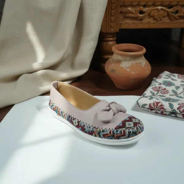 Women’s_Lavender_Bow_Comfort_Flats_–_Ethnic_Woven_Casual_Slip-On_Shoes_with_Cushioned_Insole