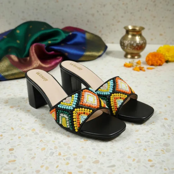 Women’s_Luxury_Beaded_Block_Heel_Mule_Sandals_–_Multicolor_Geometric_Embellished_Slides