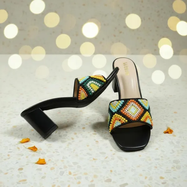 Women’s_Luxury_Beaded_Block_Heel_Mule_Sandals_–_Multicolor_Geometric_Embellished_Slides