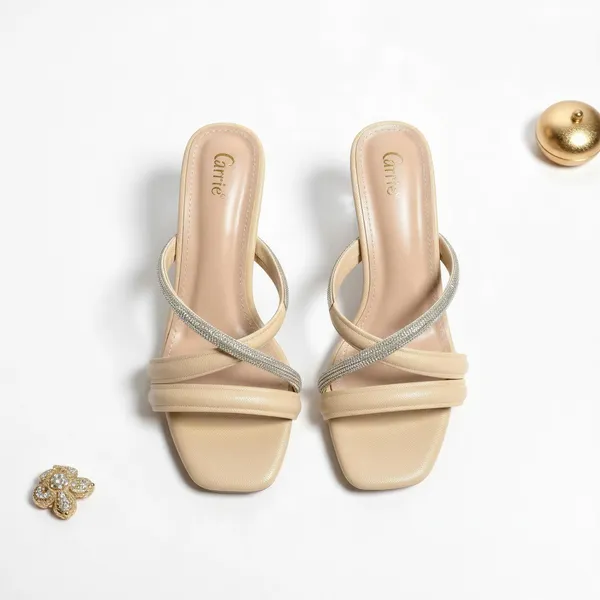 Women’s_Nude_Block_Heel_Sandals_–_Transparent_Heel_Slip-On_Mules_with_Rhinestone_Strap_|_Elegant_Party_&_Wedding_Heels