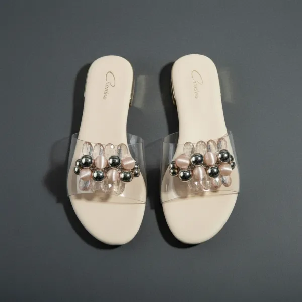 Women’s_Nude_Transparent_Pearl_Embellished_Flat_Slides_|_Premium_PVC_Strap_Designer_Sandals_|_Elegant_Casual_&_Festive_Wear_Slip-Ons
