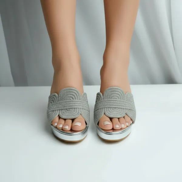 Women’s_Silver_Rhinestone_Platform_Heels_–_Open_Toe_Slip-On_Stiletto_Sandals
