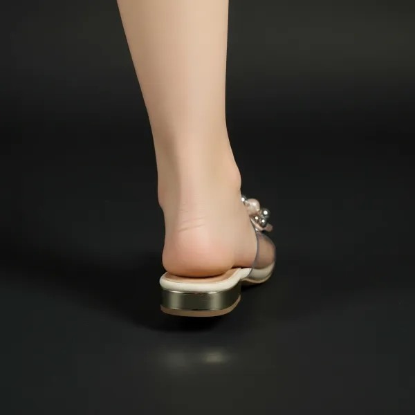 Women’s_Transparent_Pearl_Embellished_Flats_–_Luxury_Clear_Strap_Slip-On_Sandals_with_Cushioned_Footbed_&_Metallic_Accent_Heel