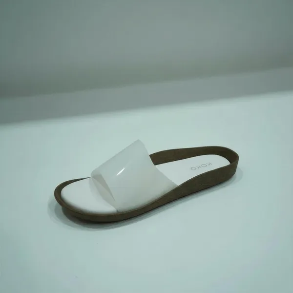 Women's_White_Minimalist_Flat_Slides_with_Wide_Strap_&_Brown_Sole_|_Casual_Slip-On_Sandals
