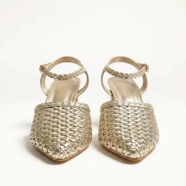 Wosum_Aurelia_Gold_Woven_Slingback_Kitten_Heels